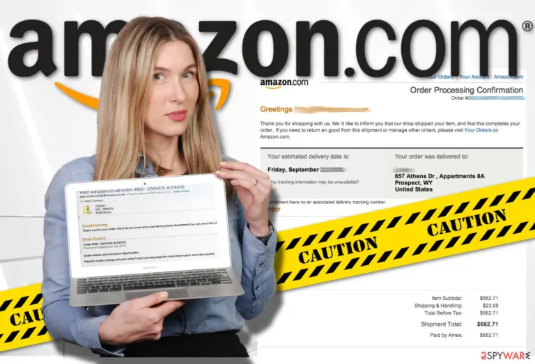 Image displaying Amazon virus