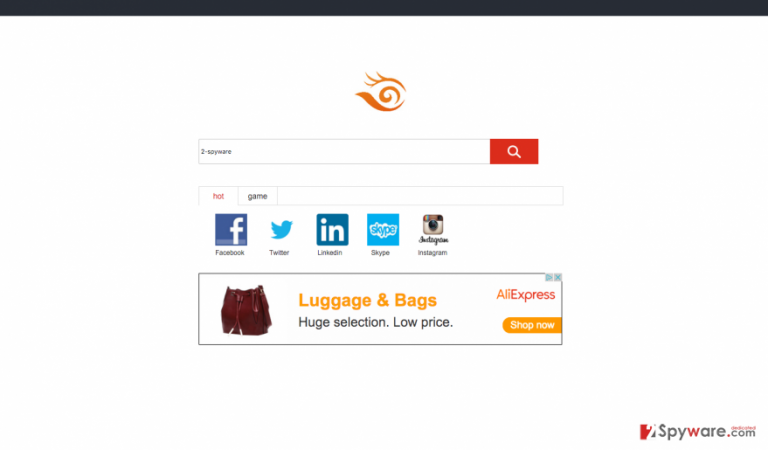 An example of Piesearch.com browser hijacker An example of Piesearch.com browser hijacker