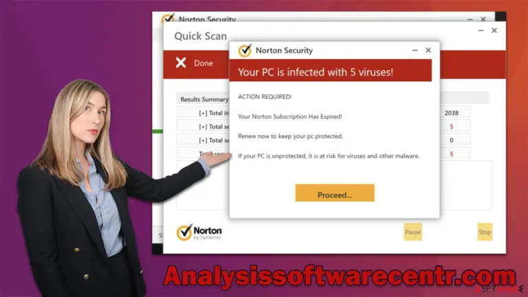Analysissoftwarecentr.com scam