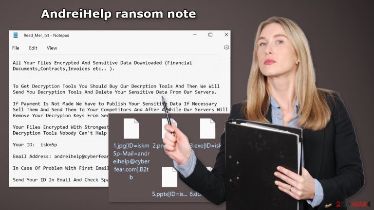 AndreiHelp ransom note