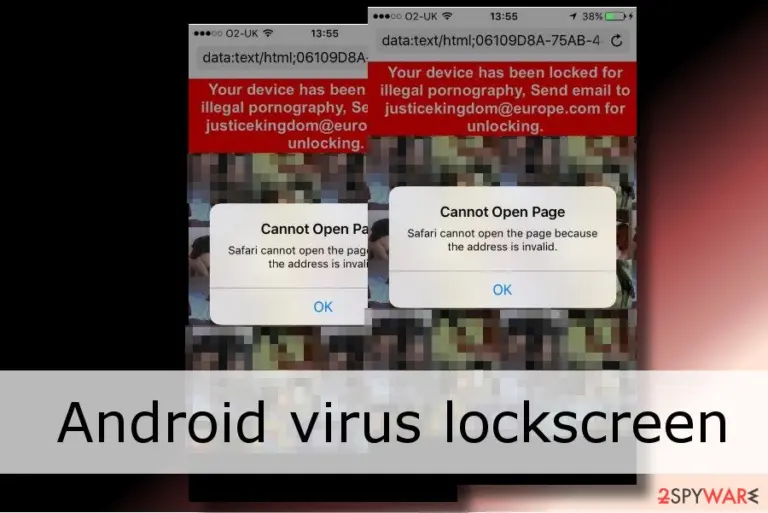 Android lockscreen example with pornographic content