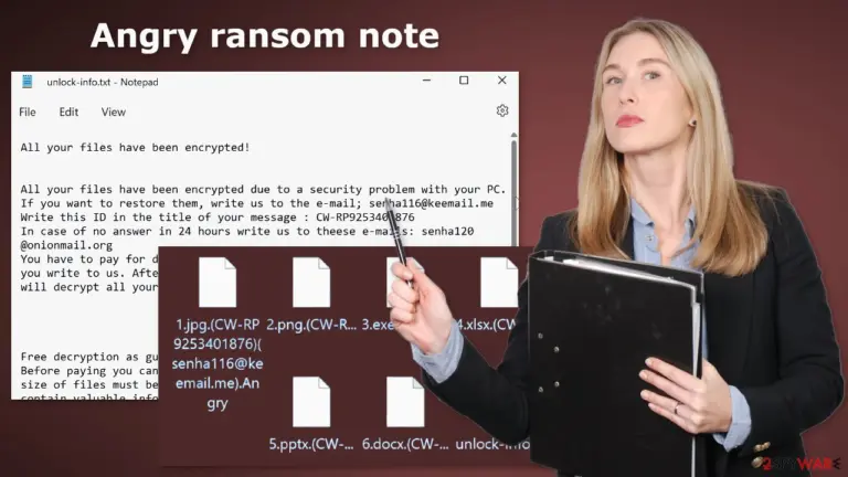 Angry ransom note
