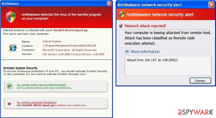 AntiMalware alerts AntiMalware alerts