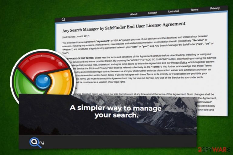 Any Search Manager hijacker Any Search Manager hijacker