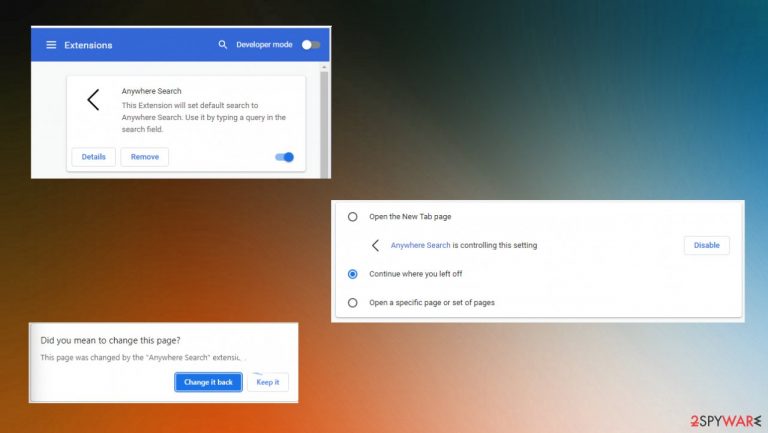 AnywhereSearch redirect