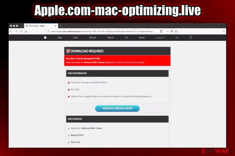 Apple.com-mac-optimizing.live promotions