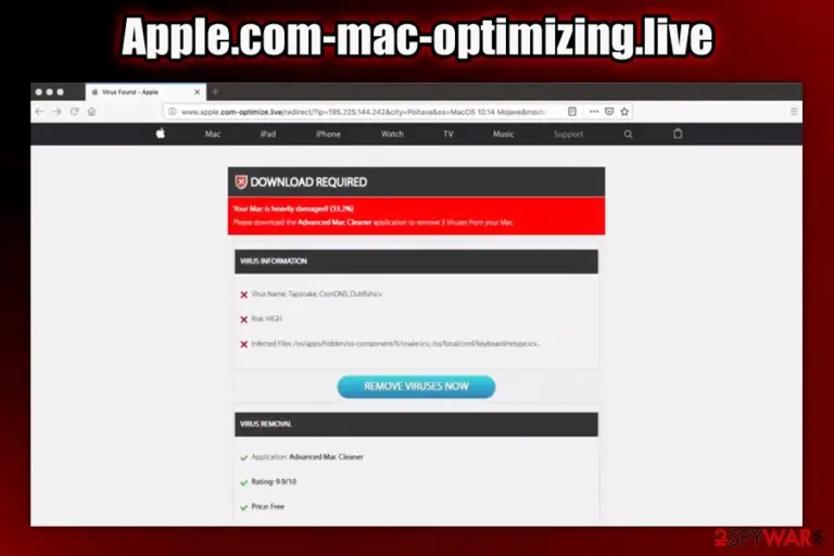 Apple.com-mac-optimizing.live promotions