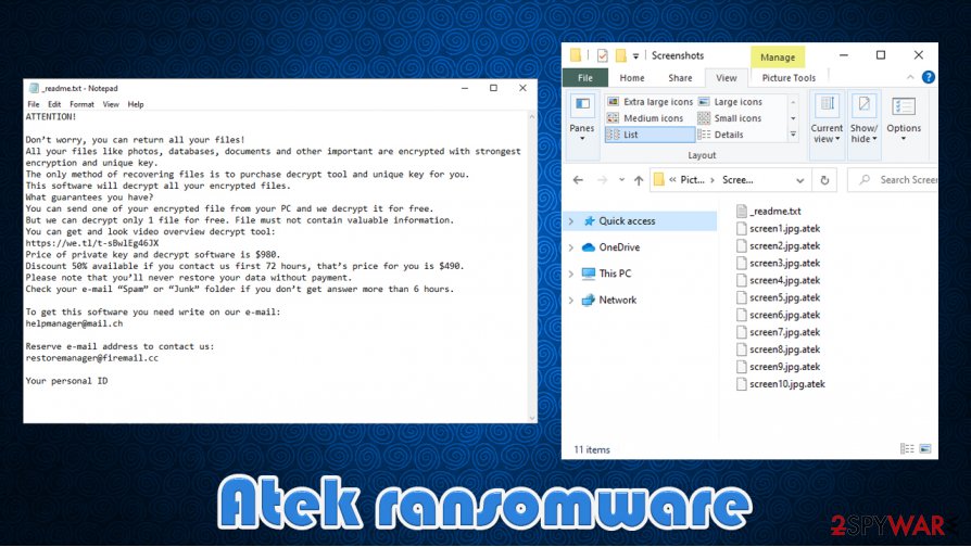 Atek Software Remove Atek ransomware (Virus Removal Guide) – Bonus: Decryption Steps