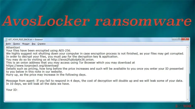 AvosLocker ransowmare