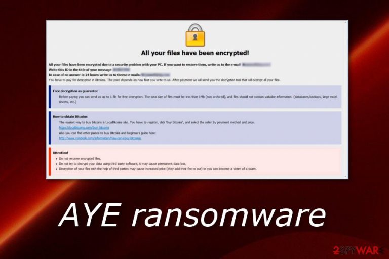 AYE ransomware AYE ransomware