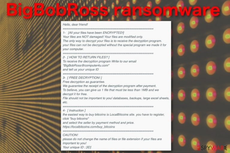 BigBobRoss ransomware BigBobRoss ransomware