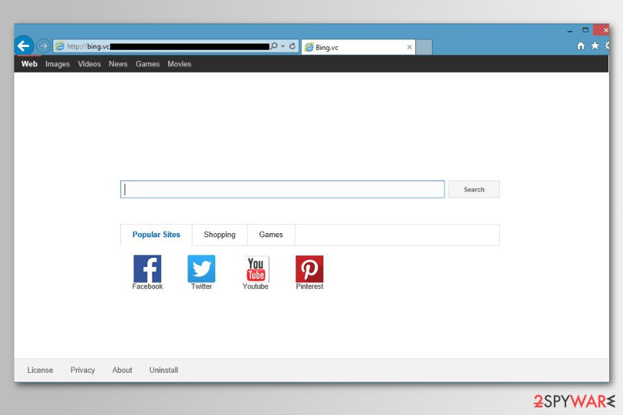 Bing.vc redirect virus Bing.vc redirect virus