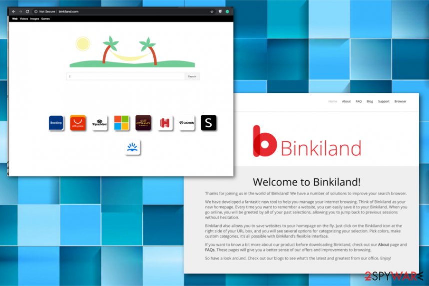 Binkiland Search redirect virus Binkiland Search redirect virus