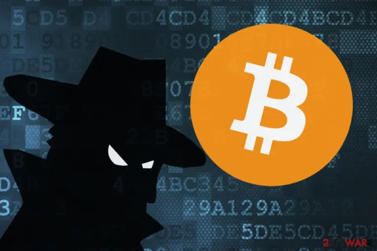 The image of Bitcoin virus