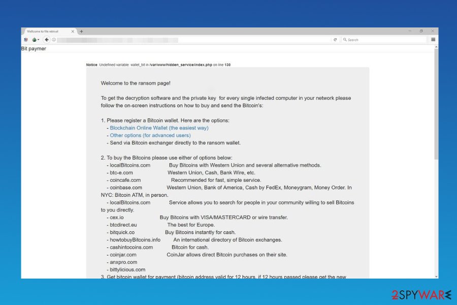 Bitpaymer ransomware Bitpaymer ransomware