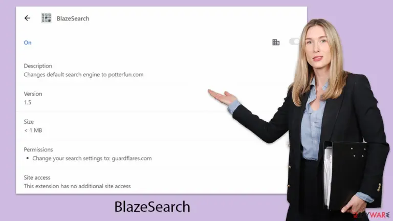 BlazeSearch hijacker