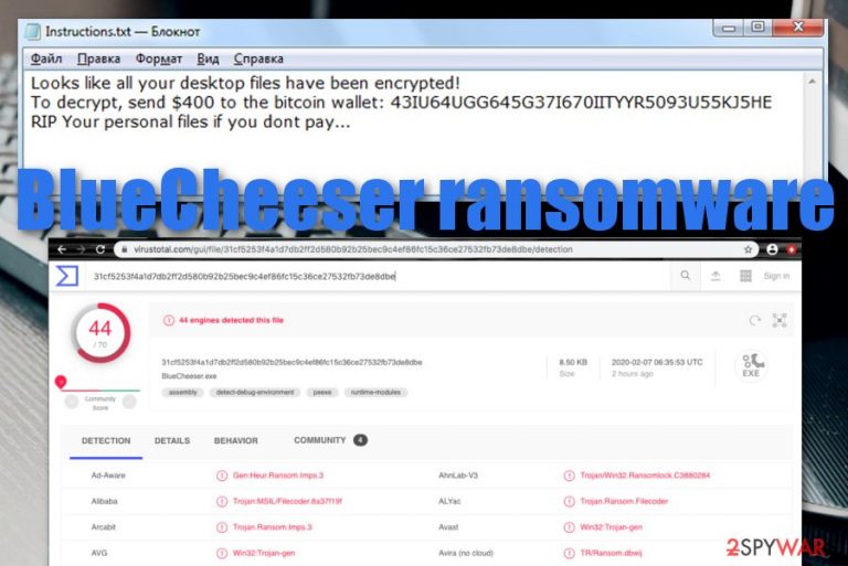 BlueCheeser ransomware BlueCheeser ransomware