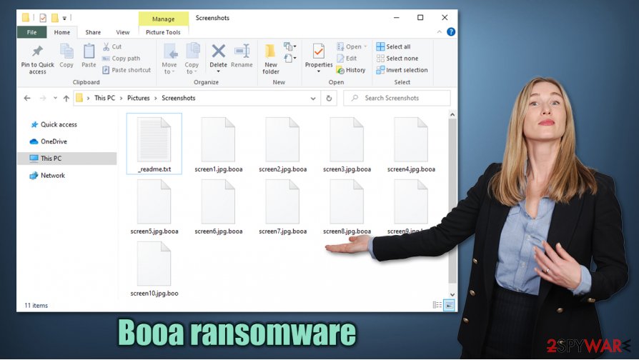Booa ransomware virus Booa ransomware virus