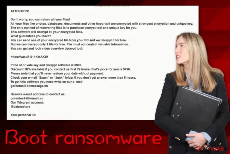 Boot ransomware virus