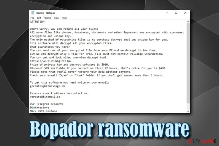 Bopador ransomware