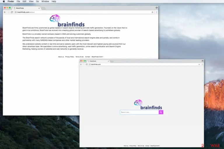 Brainfinds.com fake search engine