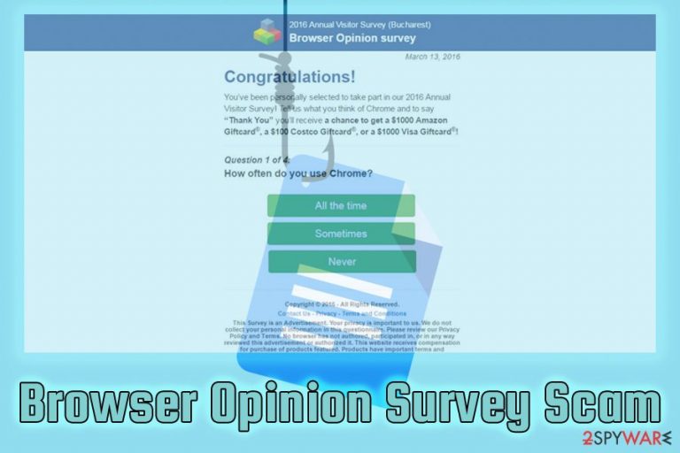 Browser Opinion Survey scam Browser Opinion Survey scam