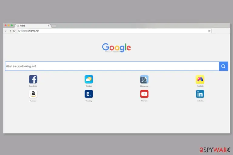 The screenshot of Browserhome.net