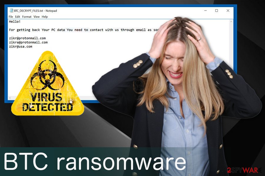 BTC ransomware virus BTC ransomware virus