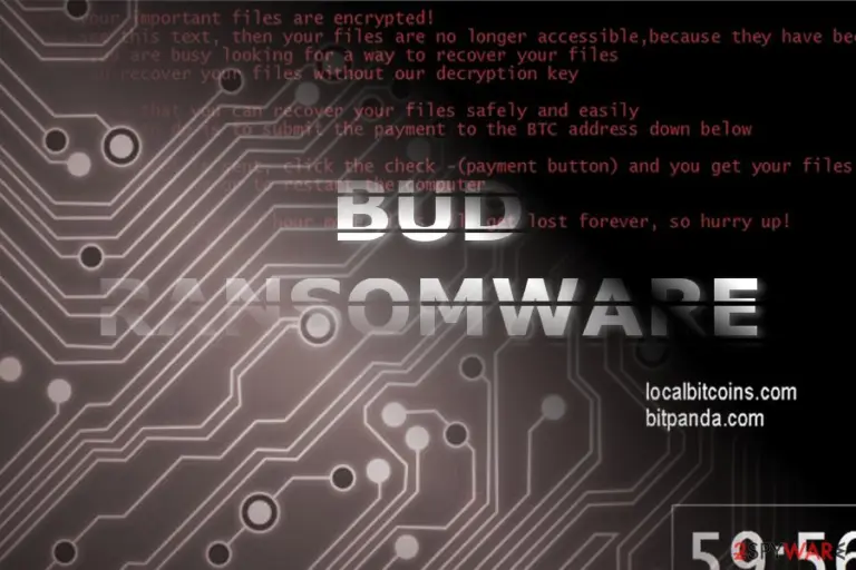 The image of Bud ransomware