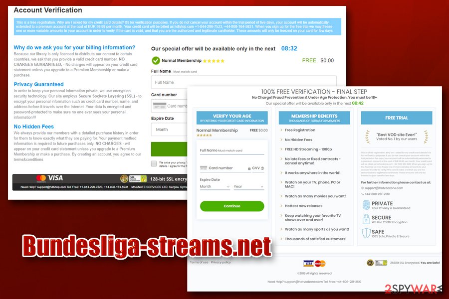 Bundesliga-streams.net asks for credit card details Bundesliga-streams.net asks for credit card details