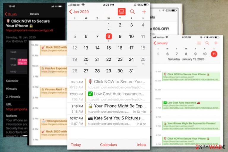 Calendar virus Calendar virus