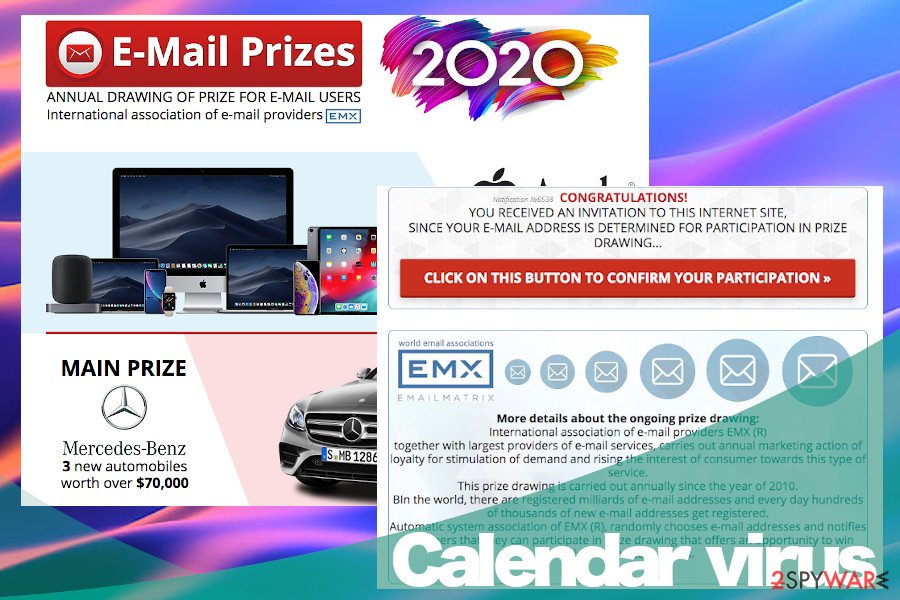 Calendar virus versions Calendar virus versions