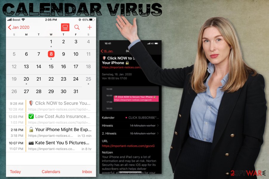 iPhone Calendar virus iPhone Calendar virus