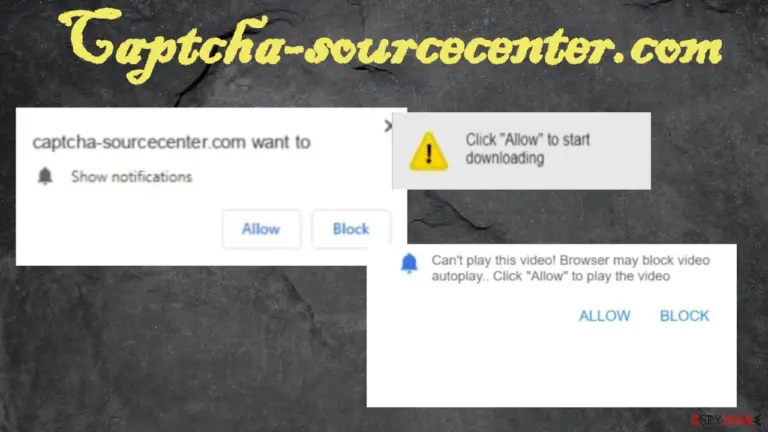 Captcha-sourcecenter.com ads