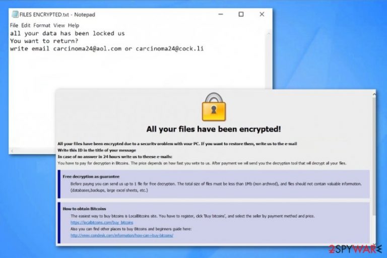 Carcn ransomware Carcn ransomware