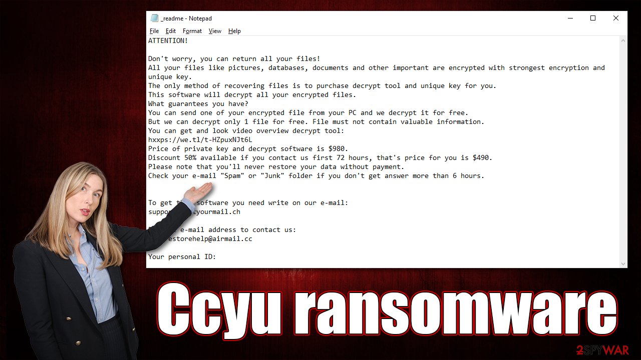 Ccyu ransomware virus Ccyu ransomware virus