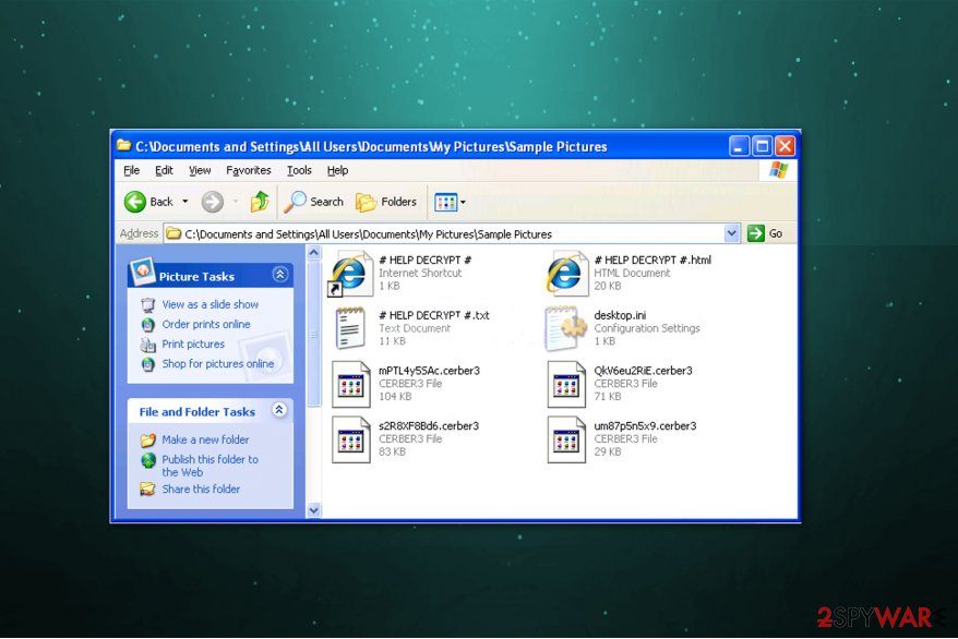 .Cerber3 extensions added after encryption .Cerber3 extensions added after encryption