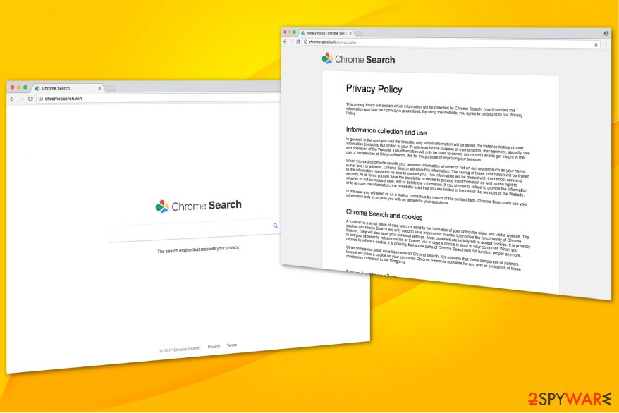 Chromesearch.win virus illustration Chromesearch.win virus illustration