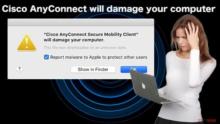 Cisco AnyConnect will damage your computer spam