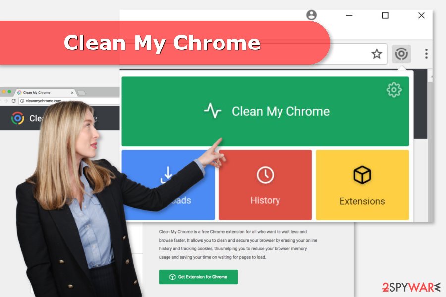 The image of Clean My Chrome virus The image of Clean My Chrome virus