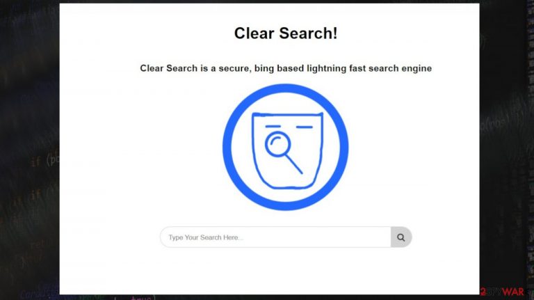 Clear Search browser hijacker Clear Search browser hijacker