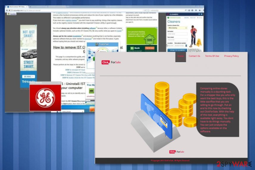 ClickForSale adware ClickForSale adware