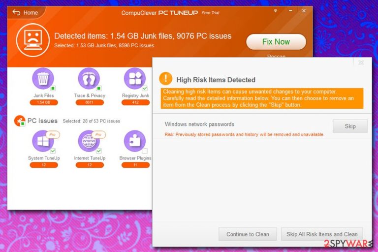 CompuClever PC TuneUp deletion