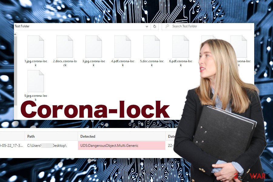 Corona-lock ransomware virus Corona-lock ransomware virus