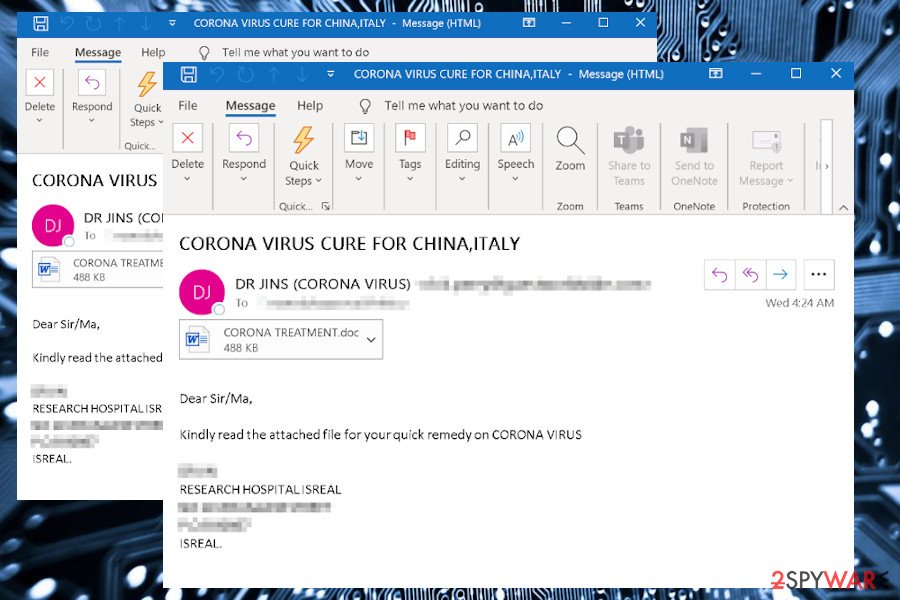 Corona-lock spam Corona-lock spam