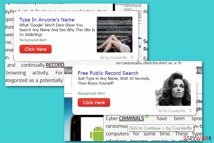 Counterflix ad Counterflix ad