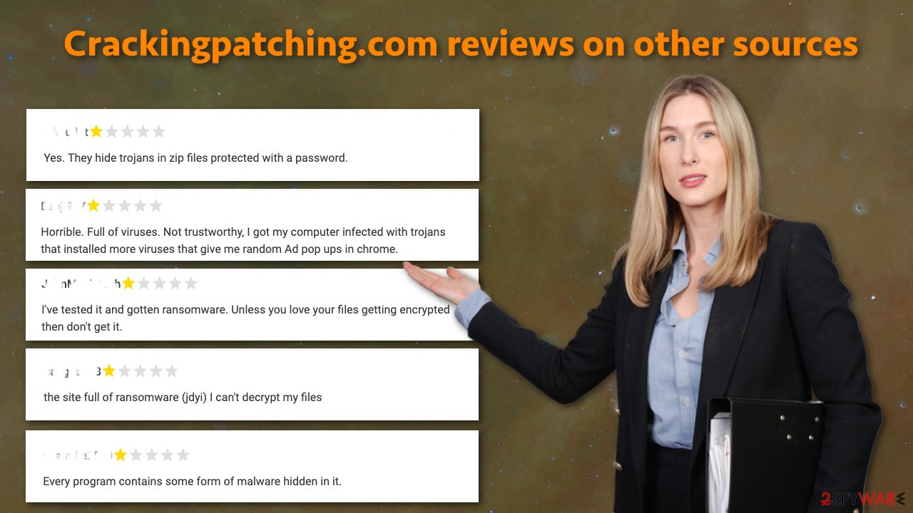 Crackingpatching.com reviews on other sources Crackingpatching.com reviews on other sources