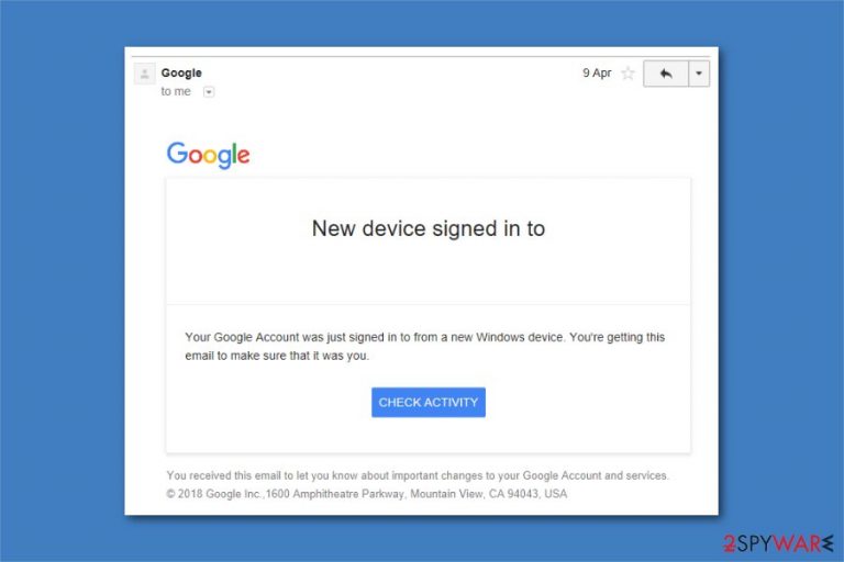 Google Critical Security alert Google Critical Security alert