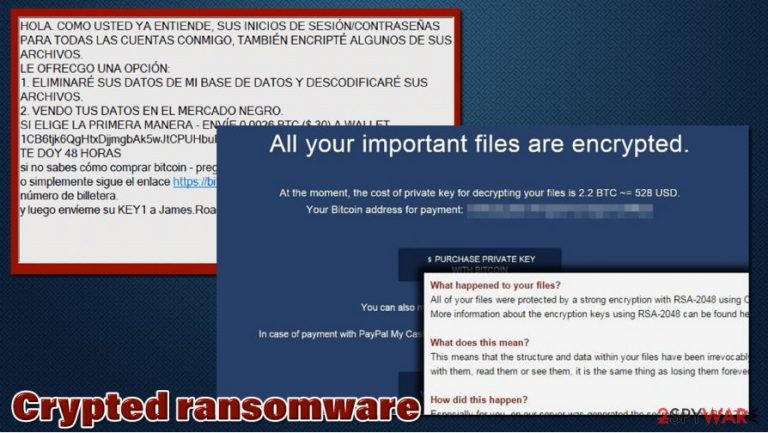 Crypted ransomware virus