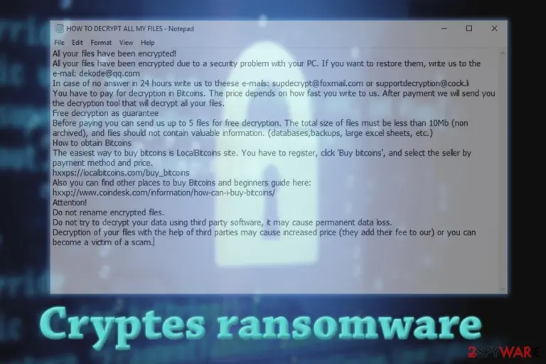 Cryptes ransomware
